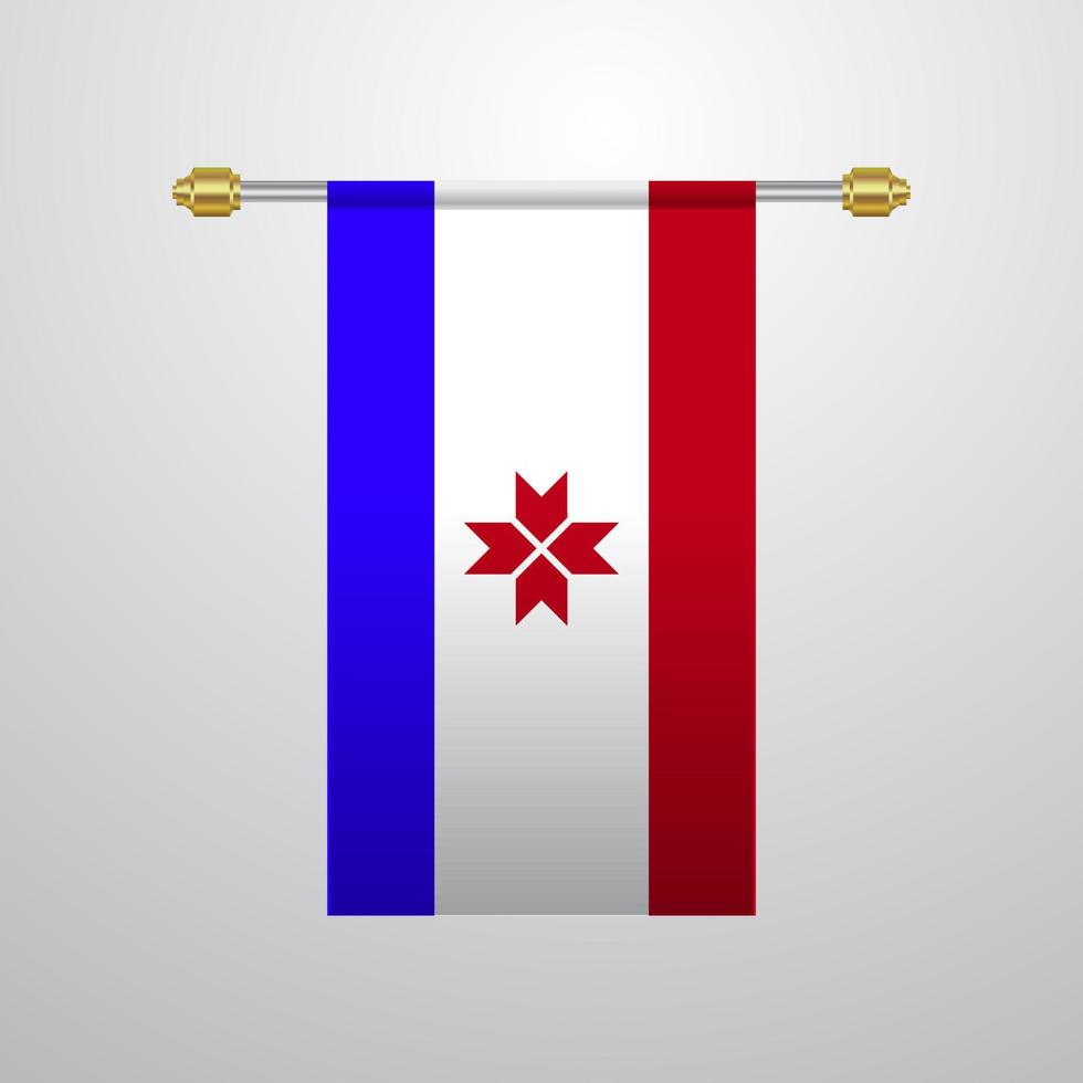 Mordovia hanging Flag vector
