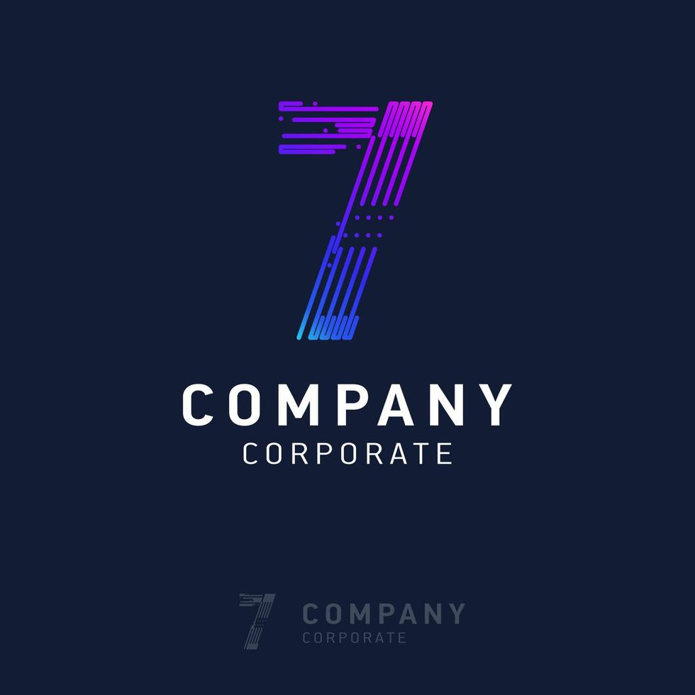 7 company logo design vector