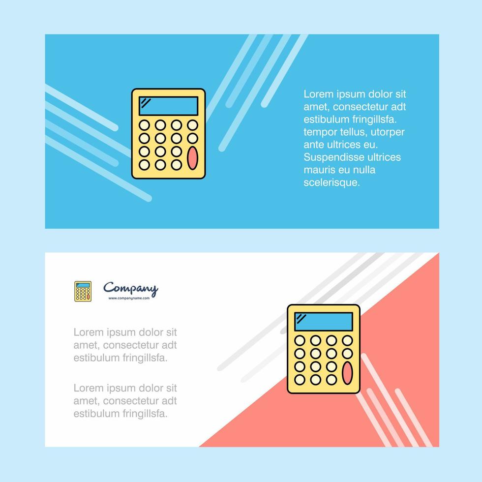 Calculator abstract corporate business banner template horizontal advertising business banner vector