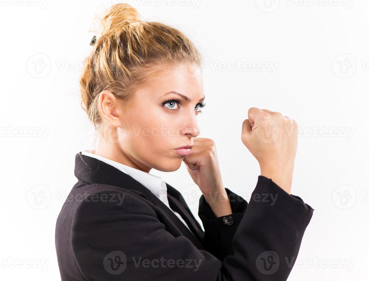 Frustrated Businesswoman view photo