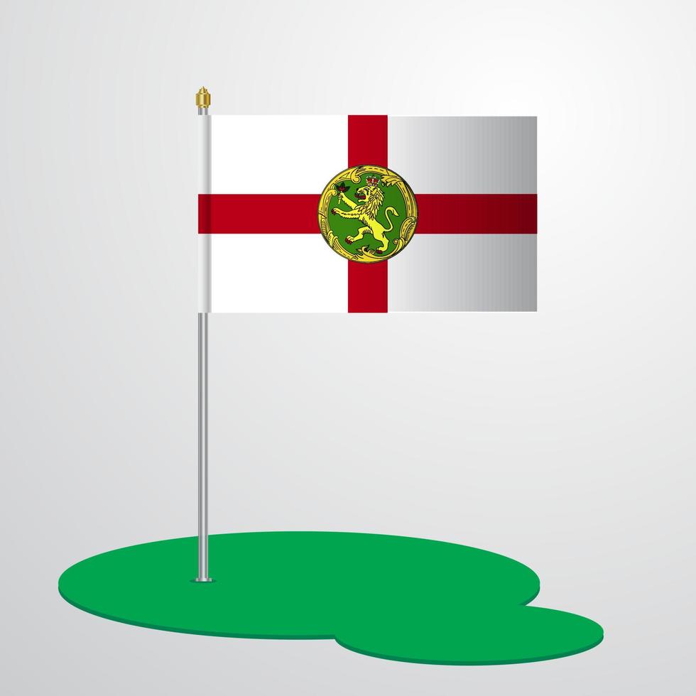Alderney Flag Pole vector
