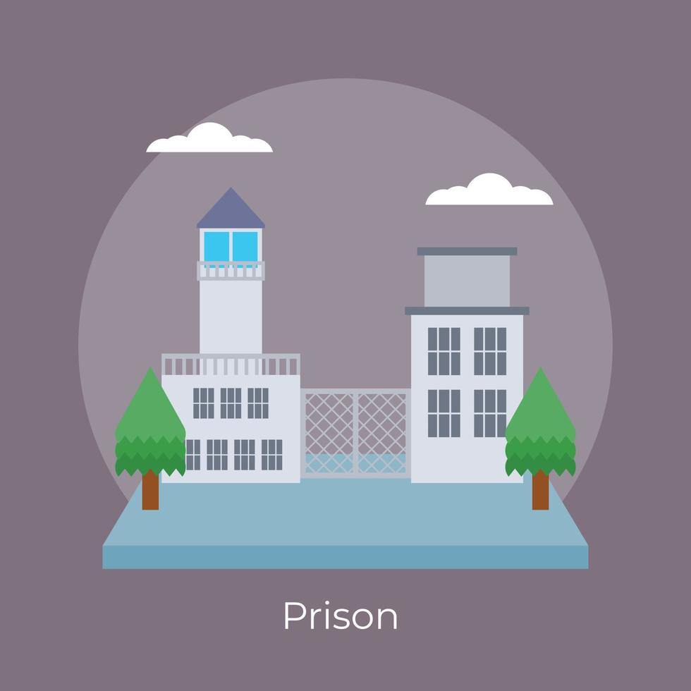 Trendy Prison Concepts vector