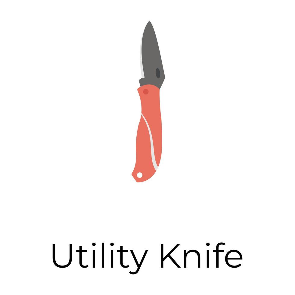 Trendy Utility Knife vector