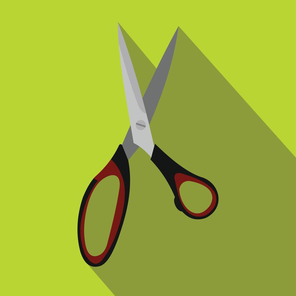 Dressmake shear flat icon vector