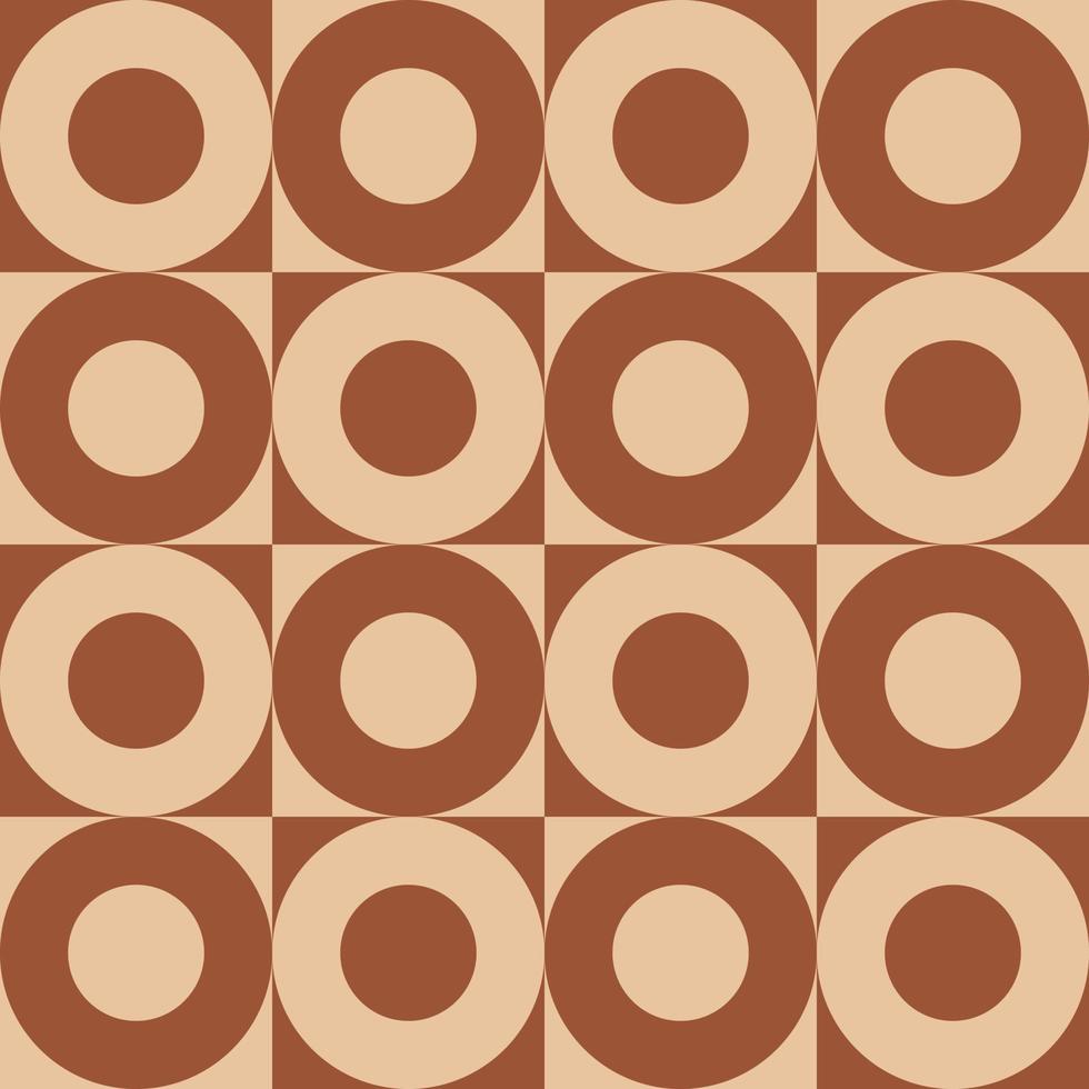 Retro vintage seamless vector geometric pattern. 70s retro print for fabric cover background