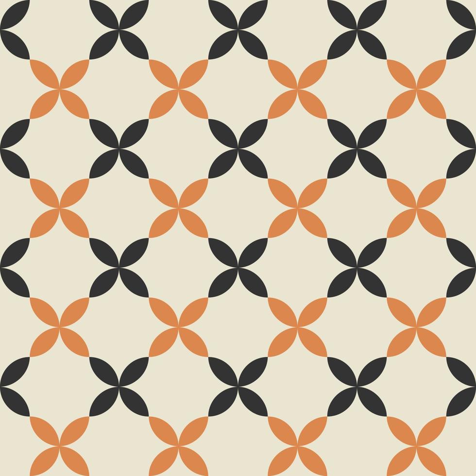 Retro vintage seamless vector geometric pattern. 70s retro print for fabric cover background