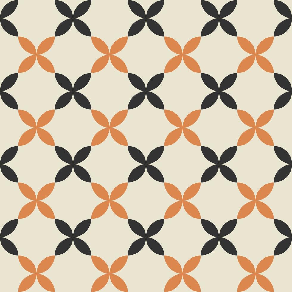 Retro vintage seamless vector geometric pattern. 70s retro print for fabric cover background