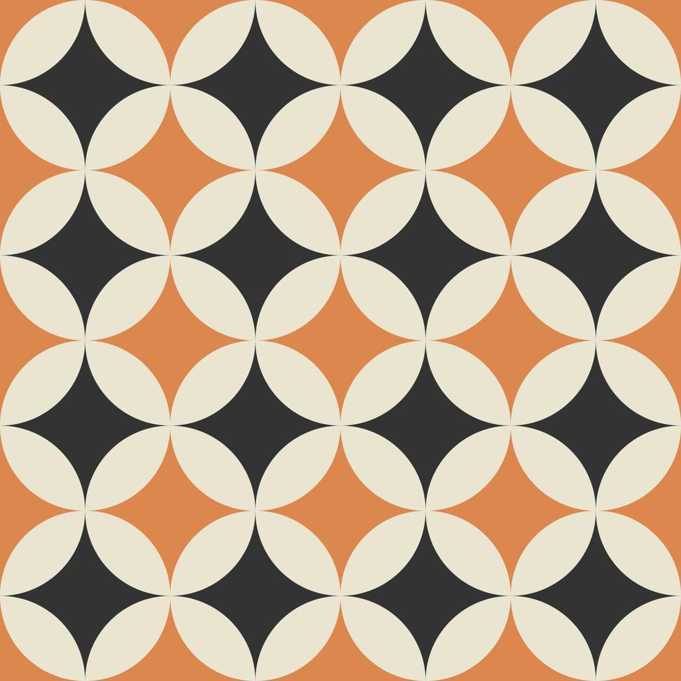 Retro vintage seamless vector geometric pattern. 70s retro print for fabric cover background