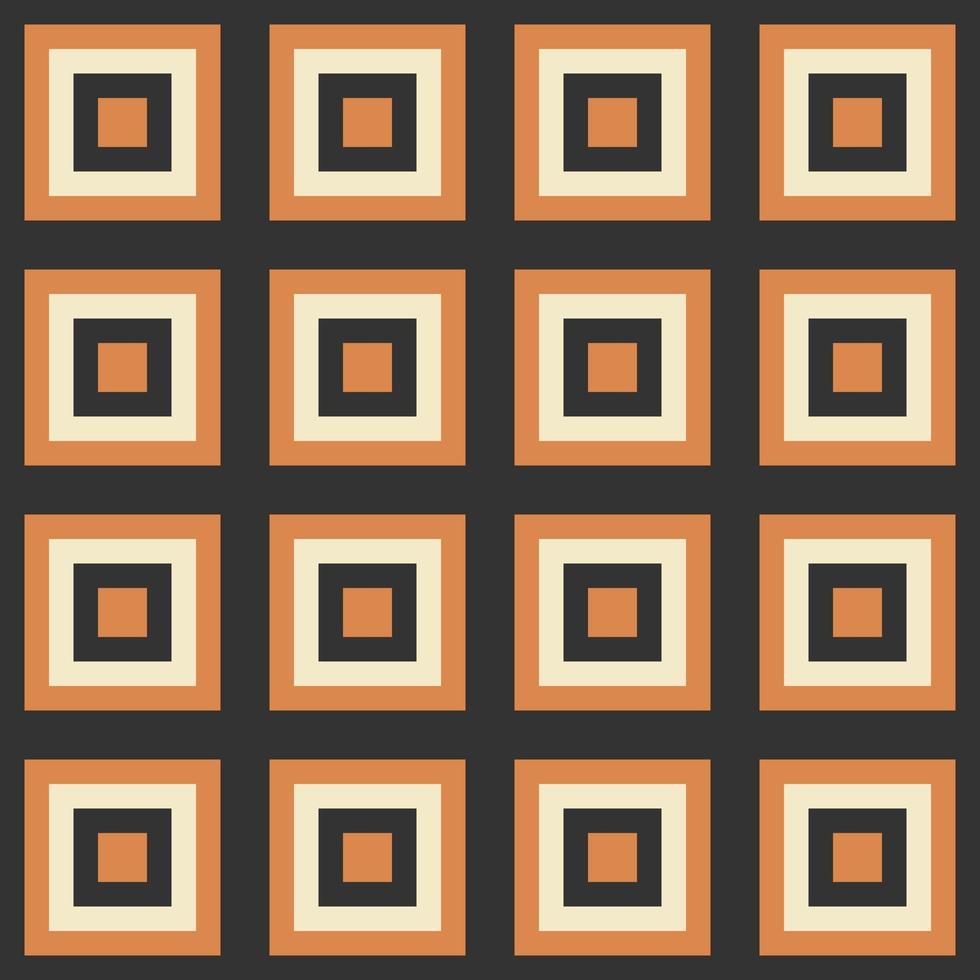 Retro vintage seamless vector geometric pattern. 70s retro print for fabric cover background