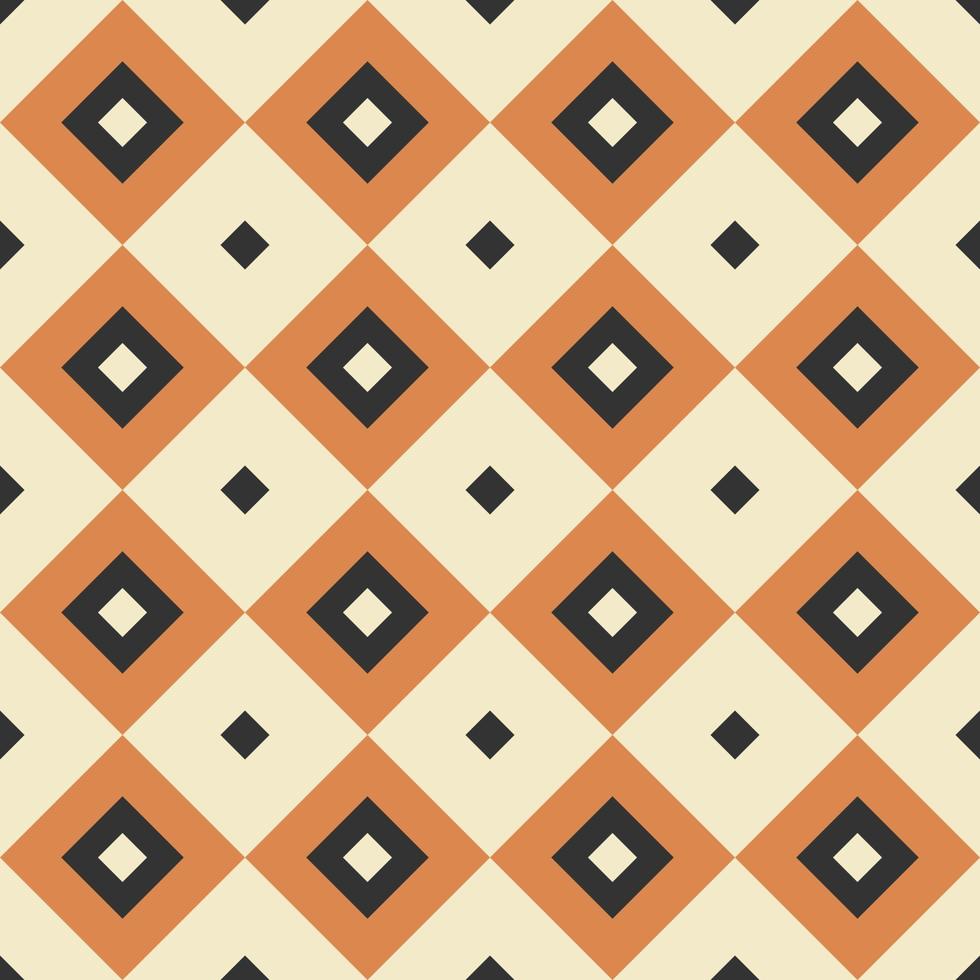 Retro vintage seamless vector geometric pattern. 70s retro print for fabric cover background