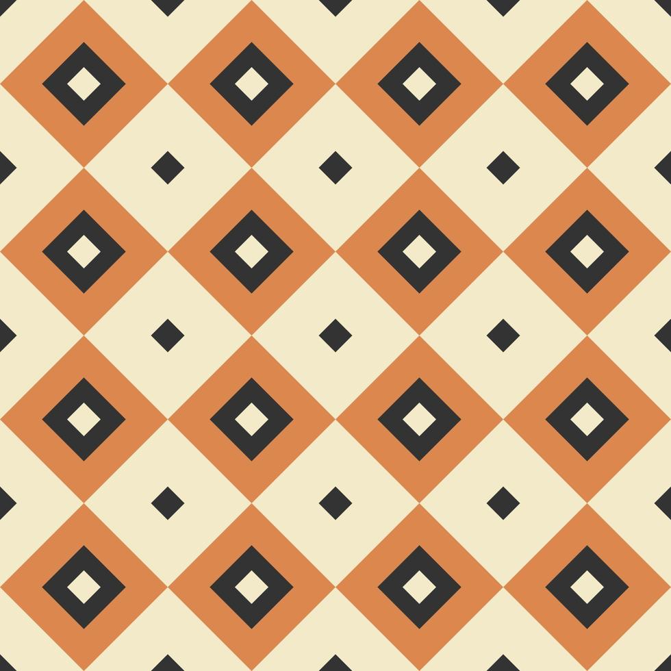 Retro vintage seamless vector geometric pattern. 70s retro print for fabric cover background