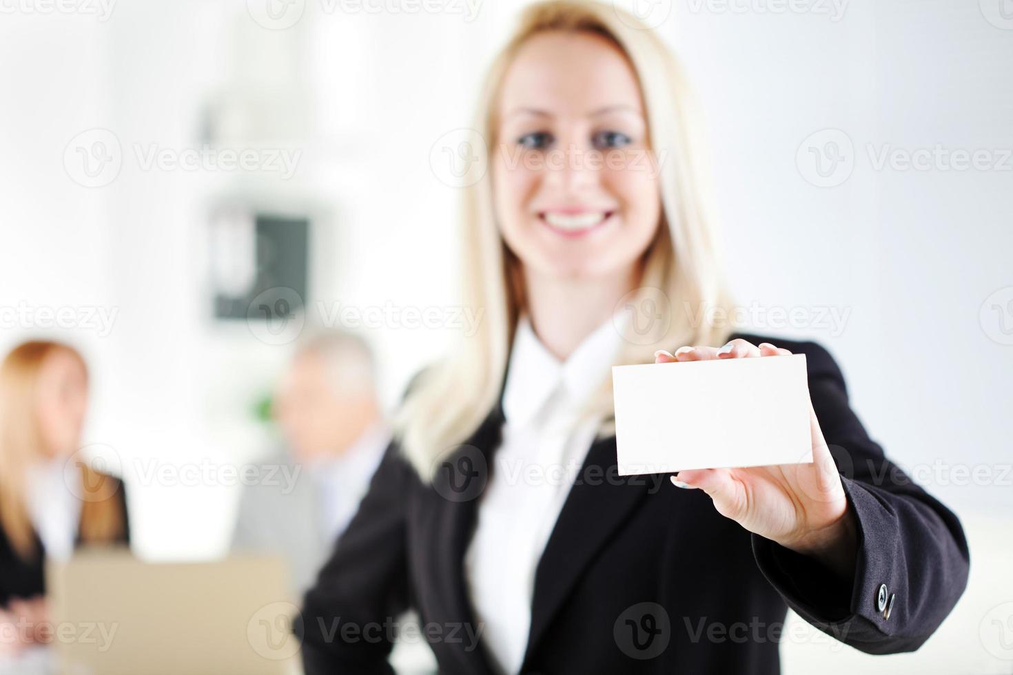 vista de mujer de negocios foto