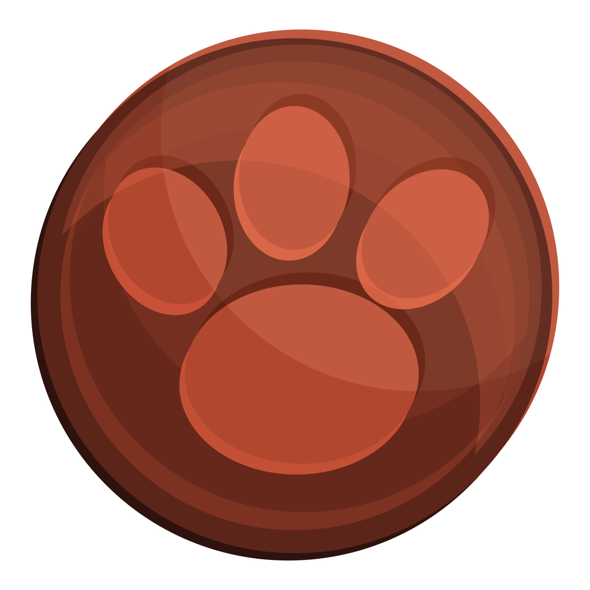 Dog paw icon, cartoon style 14231803 Vector Art at Vecteezy