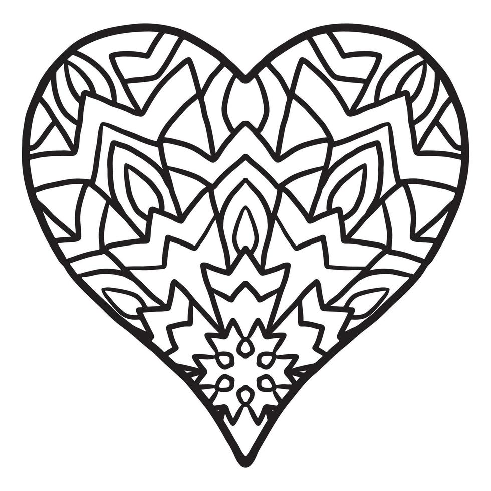 Cute Love Heart doodle pattern 14231984 Vector Art at Vecteezy