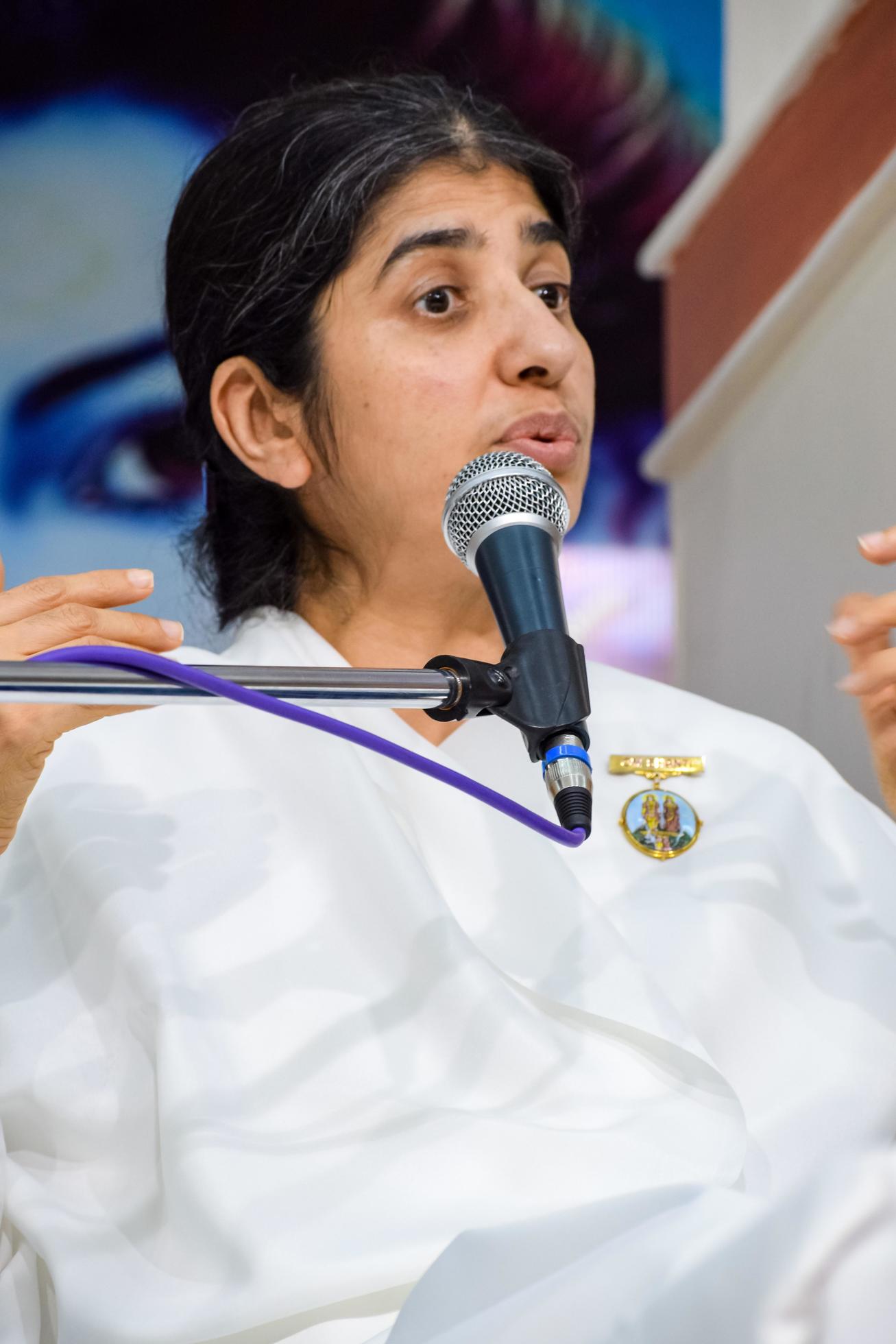 New Delhi India October 16 2022 BK Shivani During Meditation 