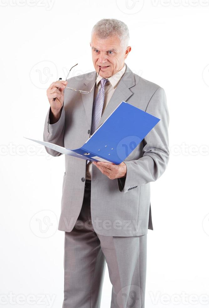Senior Businessman Thinking photo