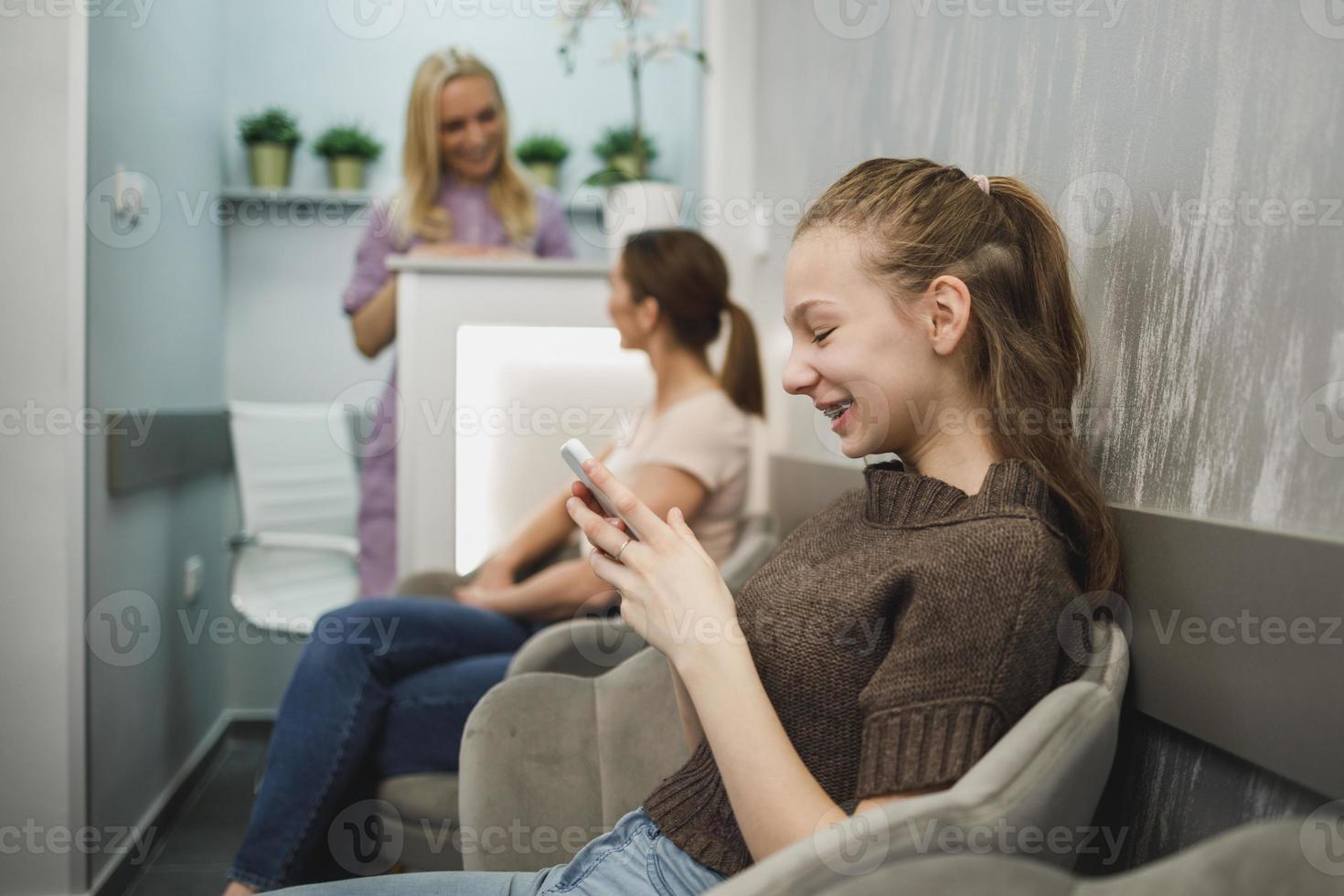 Sending A Quick Message Before I Go To A Dentist photo