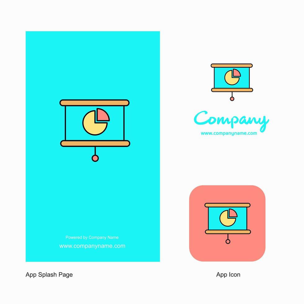 Presentation Company Logo App Icon and Splash Page Design Creative Business App Design Elements vector