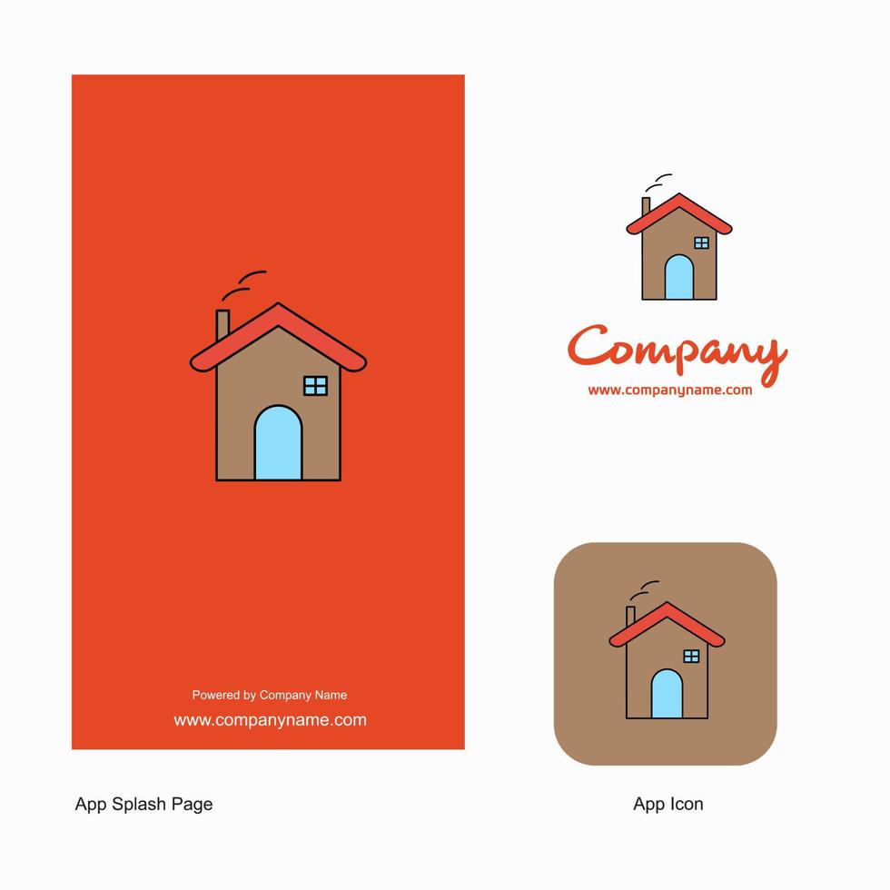Home Company Logo App Icon and Splash Page Design Creative Business App Design Elements vector