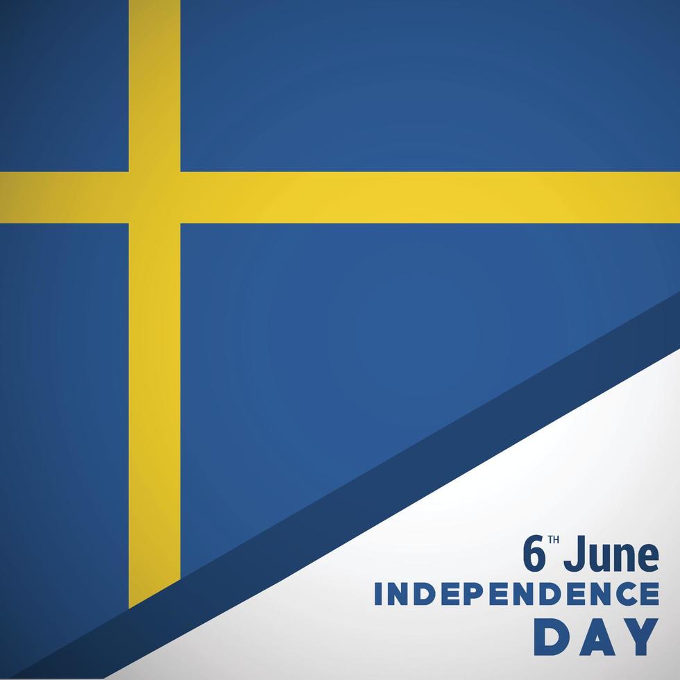 Sweden Independence day design card vector 14233050 Vector Art at Vecteezy