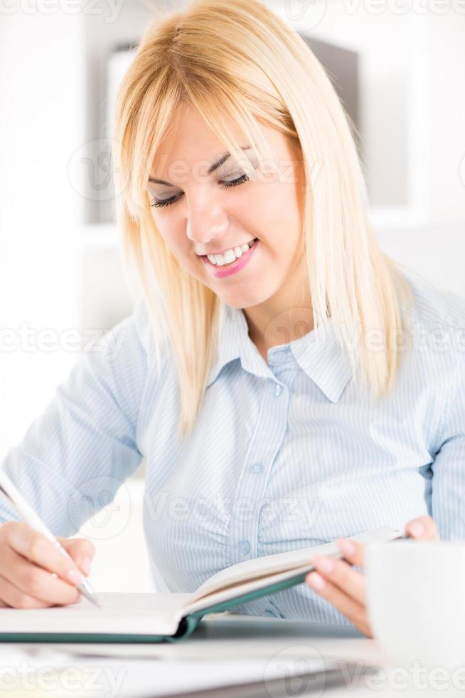 Businesswoman Working In Office photo