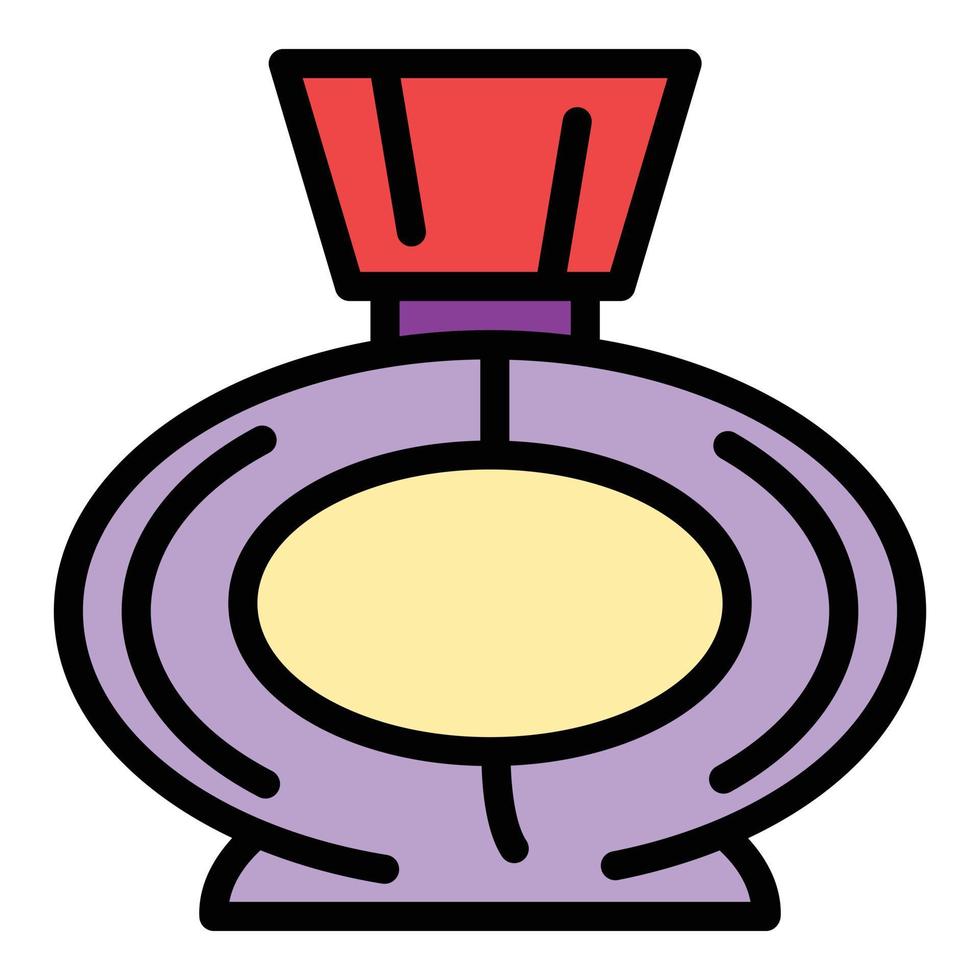 Woman perfume icon, outline style vector