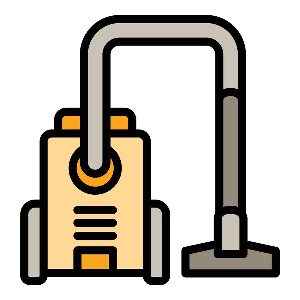 Home vacuum cleaner icon, outline style vector