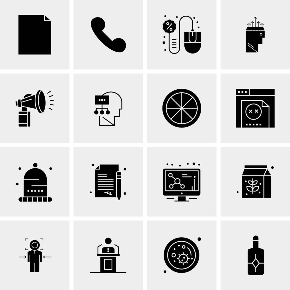 16 Universal Business Icons Vector Creative Icon Illustration to use in web and Mobile Related project