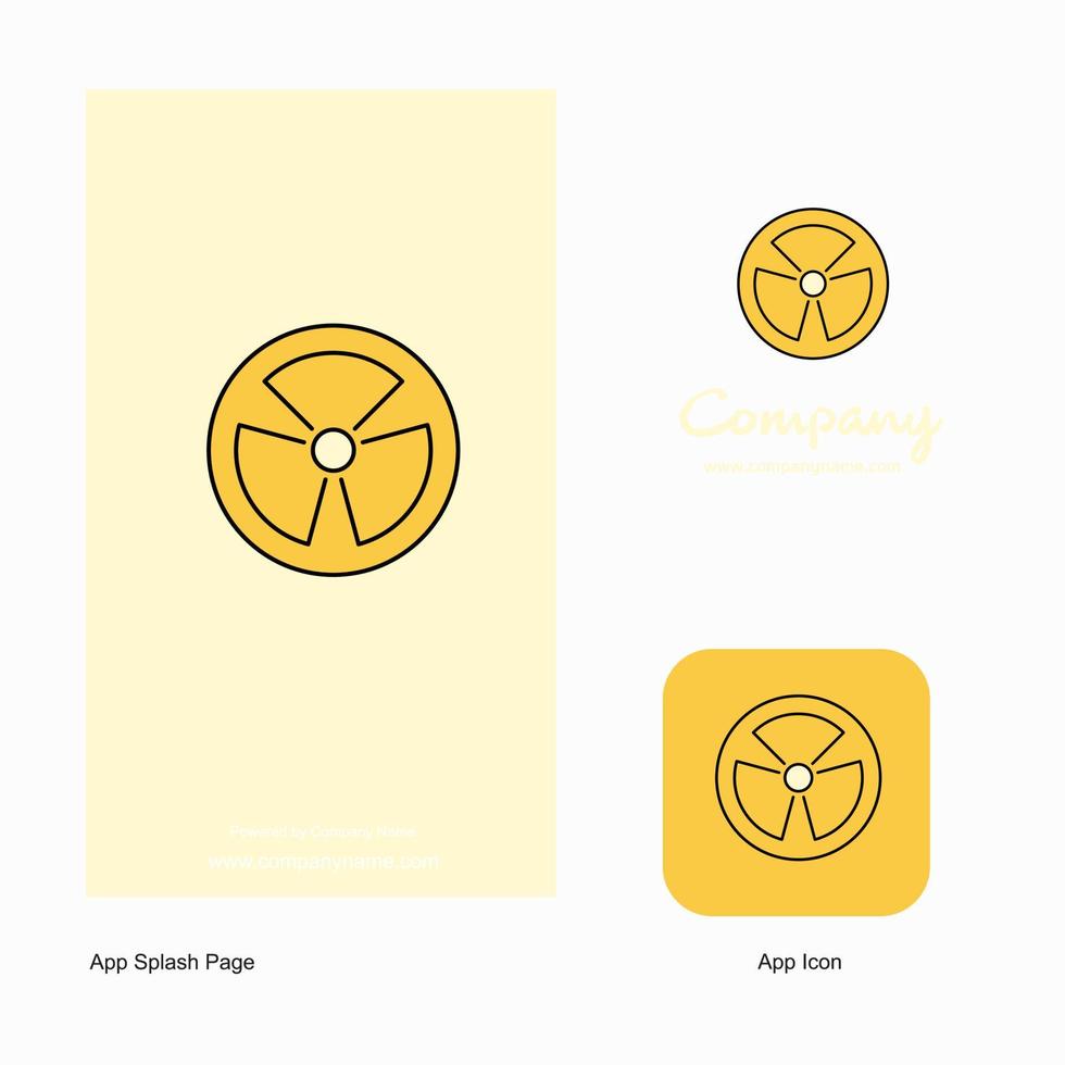Fan Company Logo App Icon and Splash Page Design Creative Business App Design Elements vector