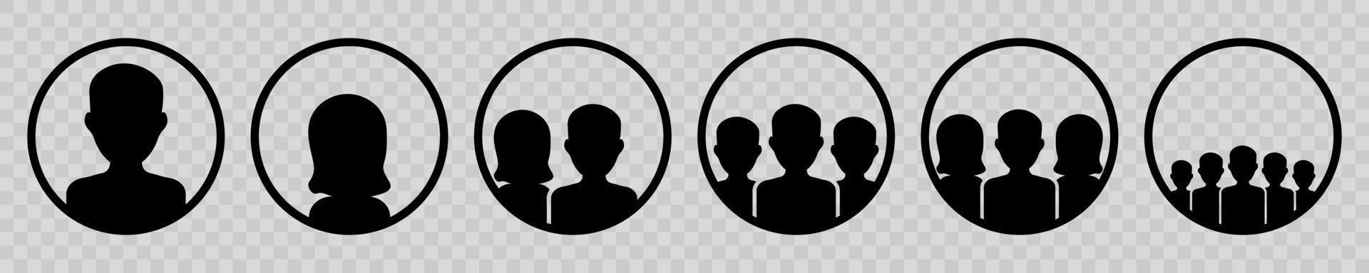 Human avatar. People icon. Profile user sign illustration vector