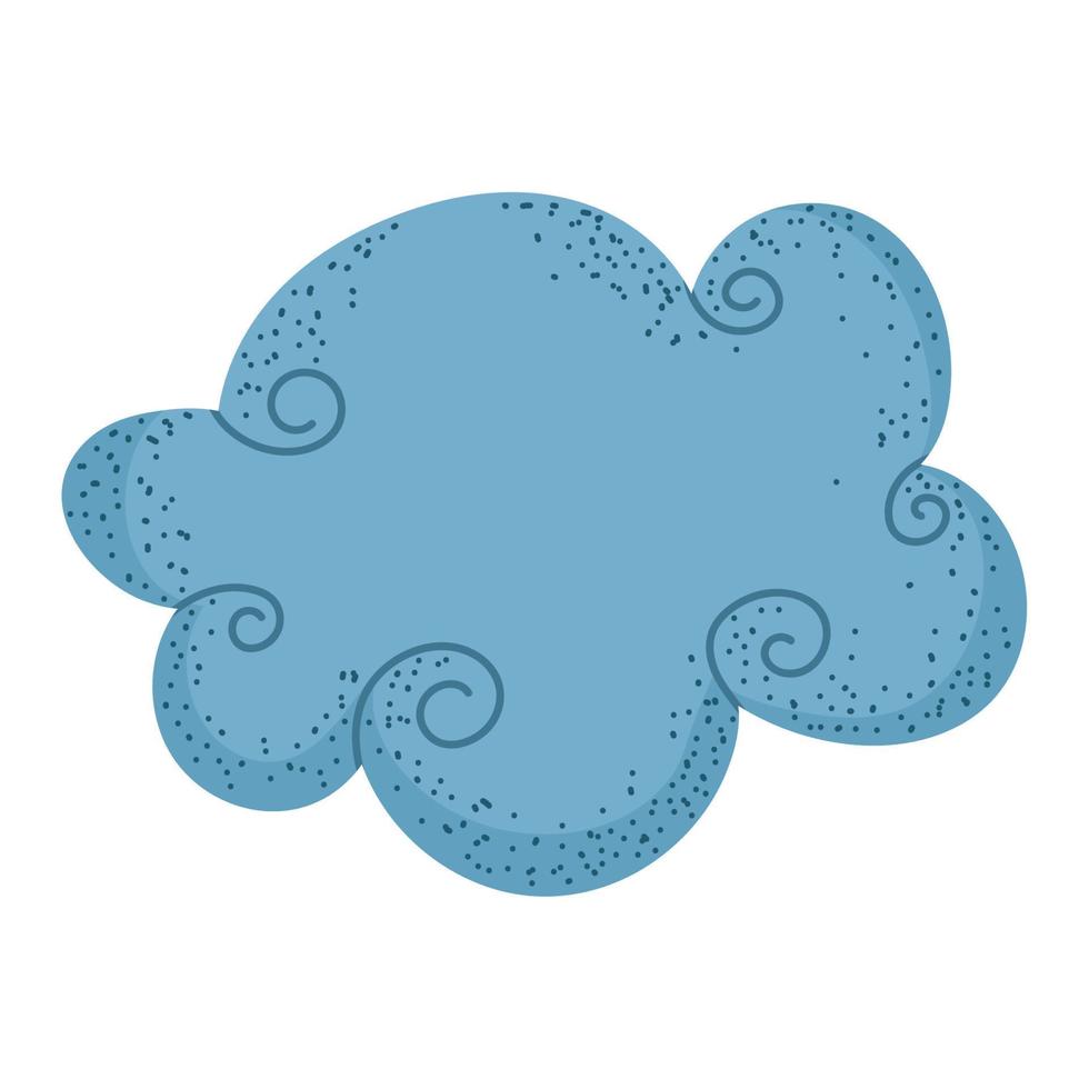 icono de dibujos animados de nube vector