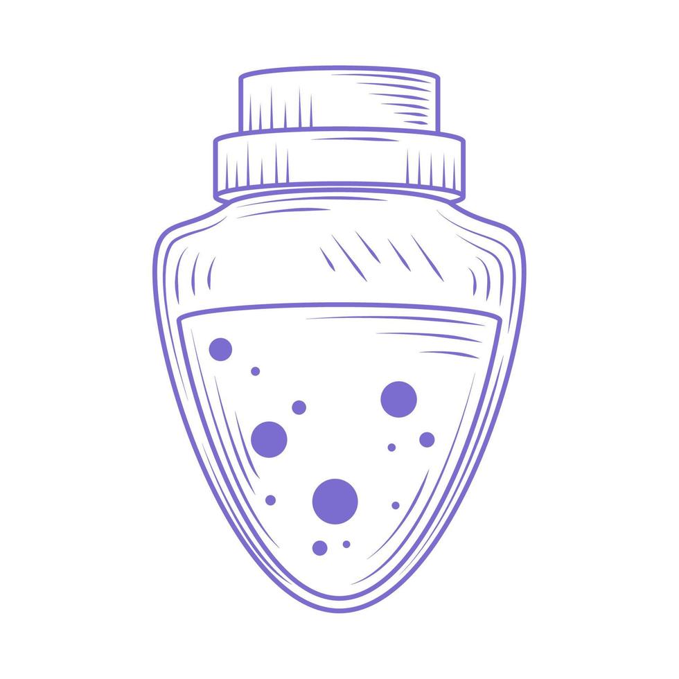 potion bottle esoteric vector