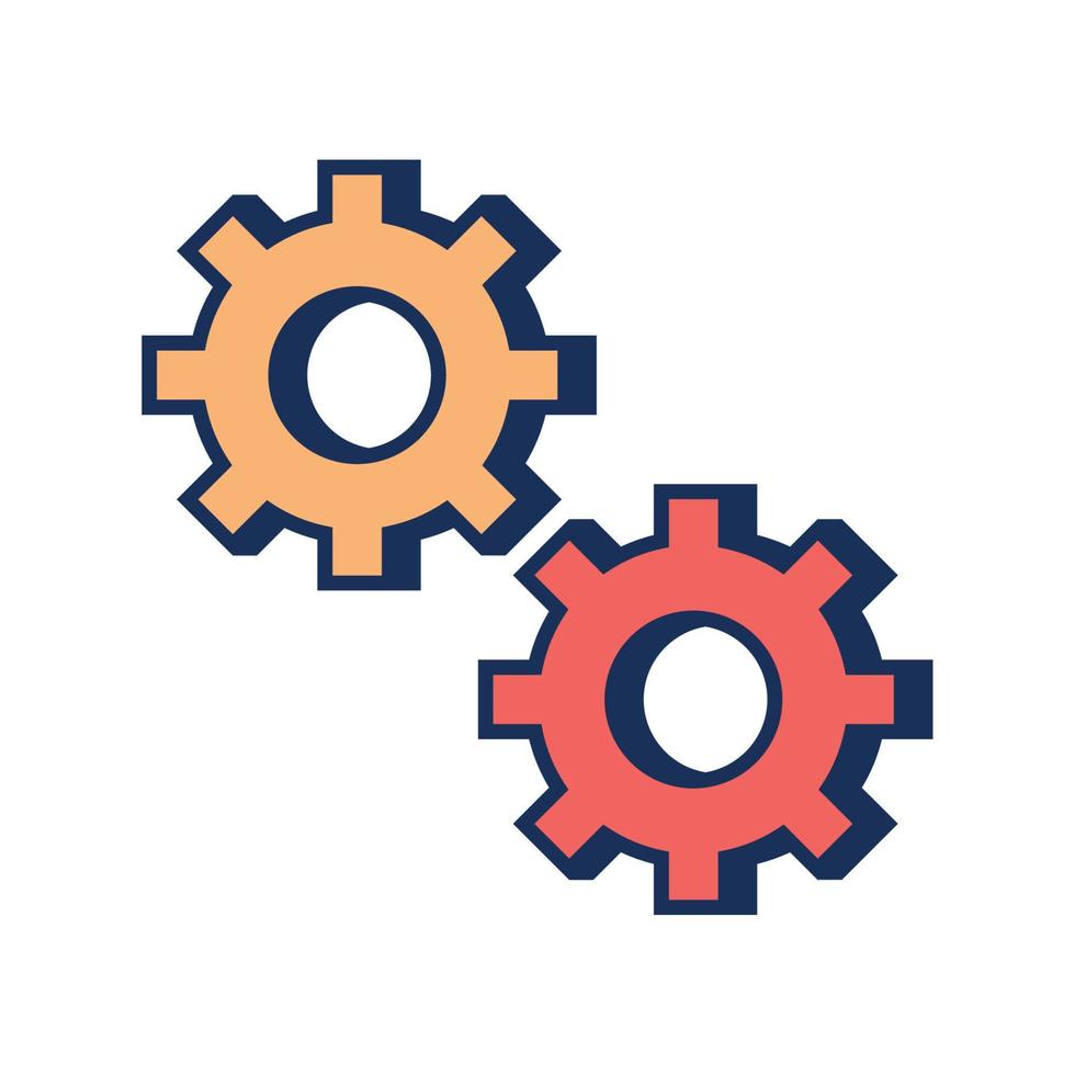 gears cogwheels icon vector