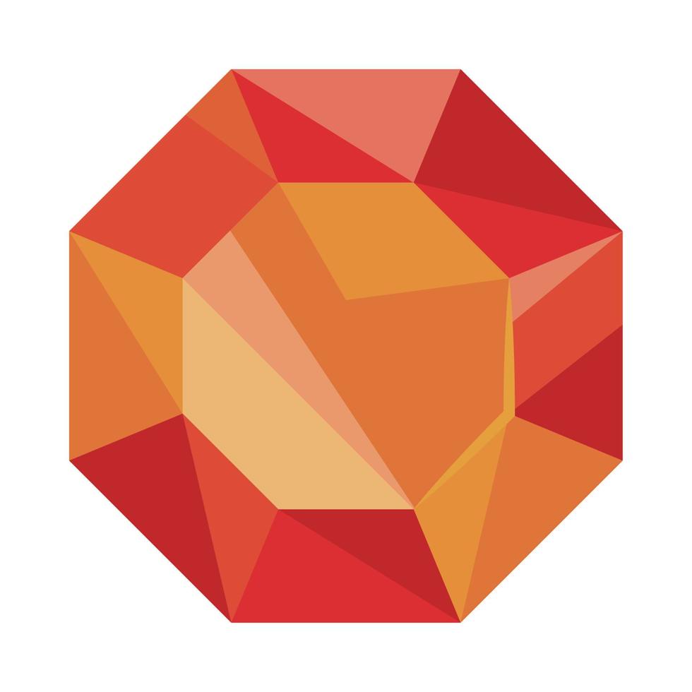gem on white background vector