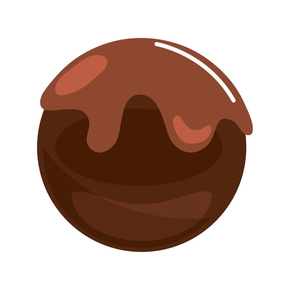 icono de caramelo de chocolate vector