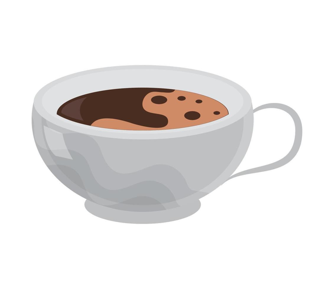 taza de cafe icono vector