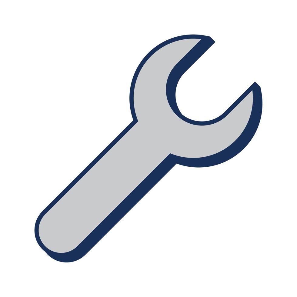 wrench tool icon vector