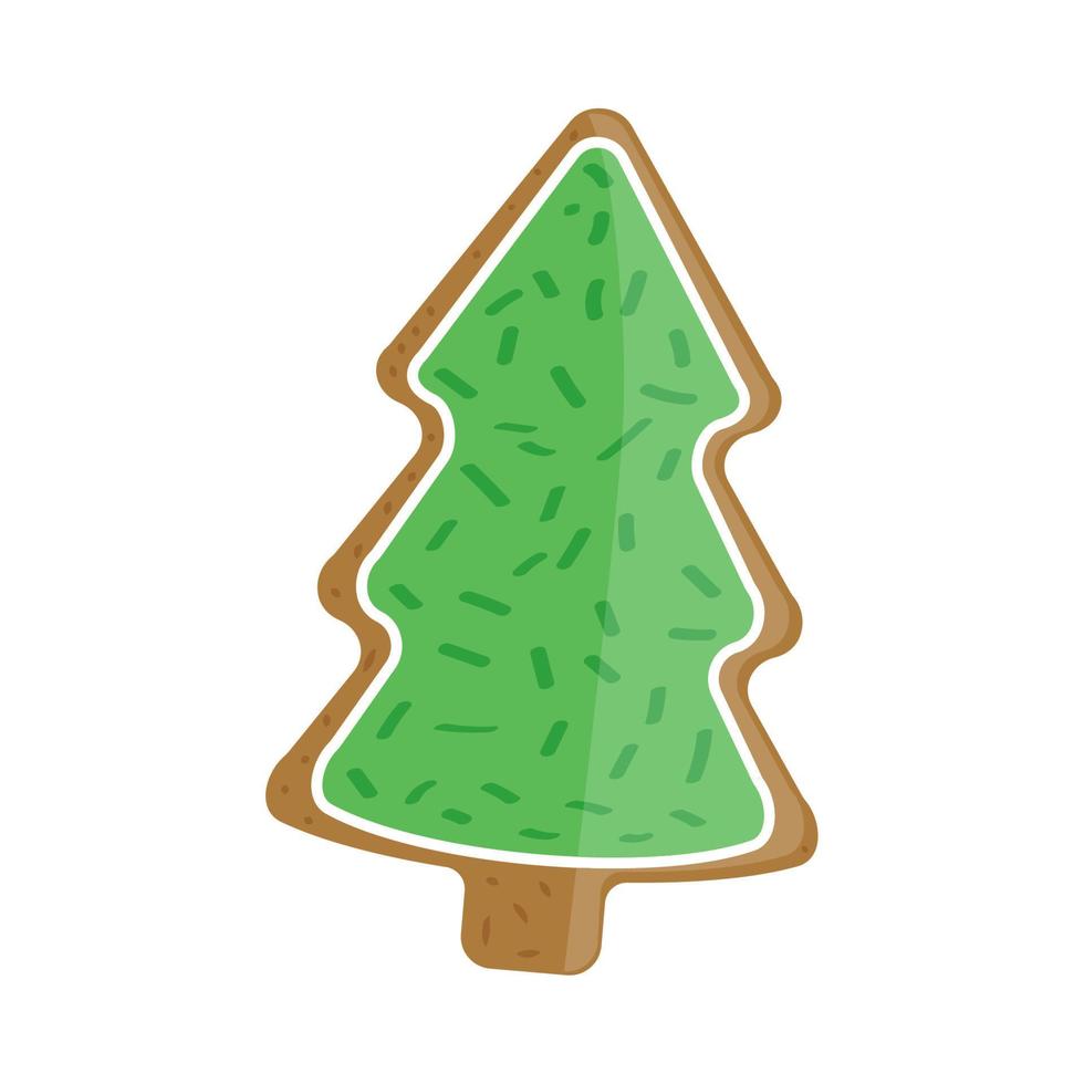 christmas cookie tree vector