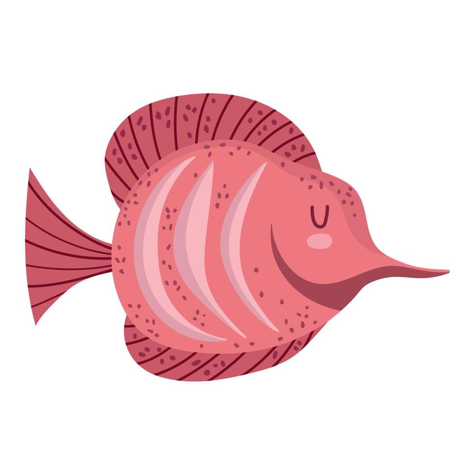 little fish sea life vector