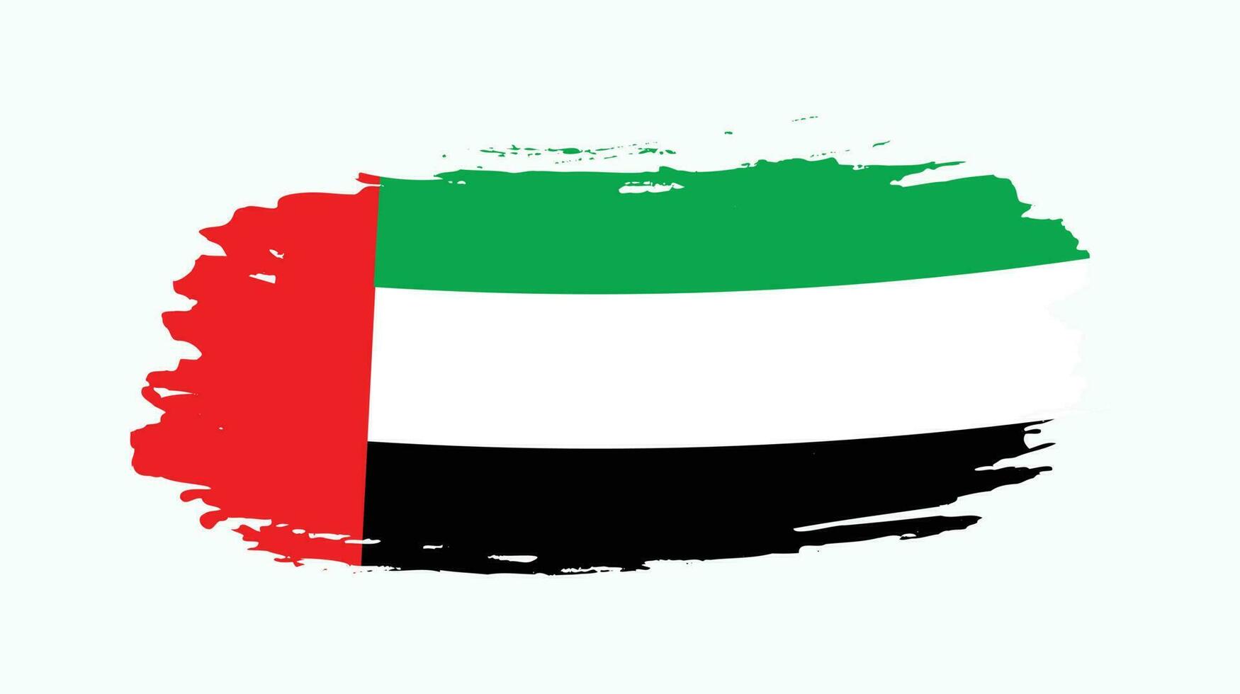 New vintage splash United Arab Emirates flag vector