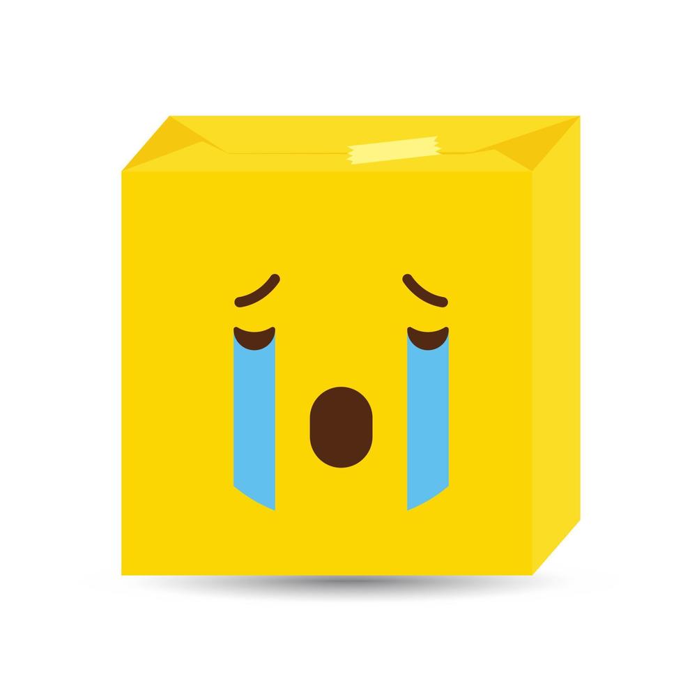 vector de diseño de icono de emoji triste