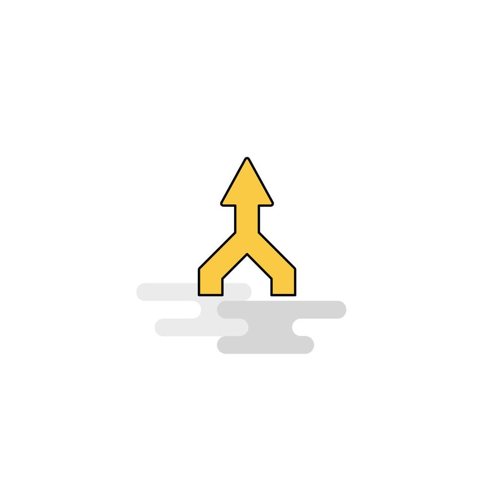 Flat Up arrow Icon Vector