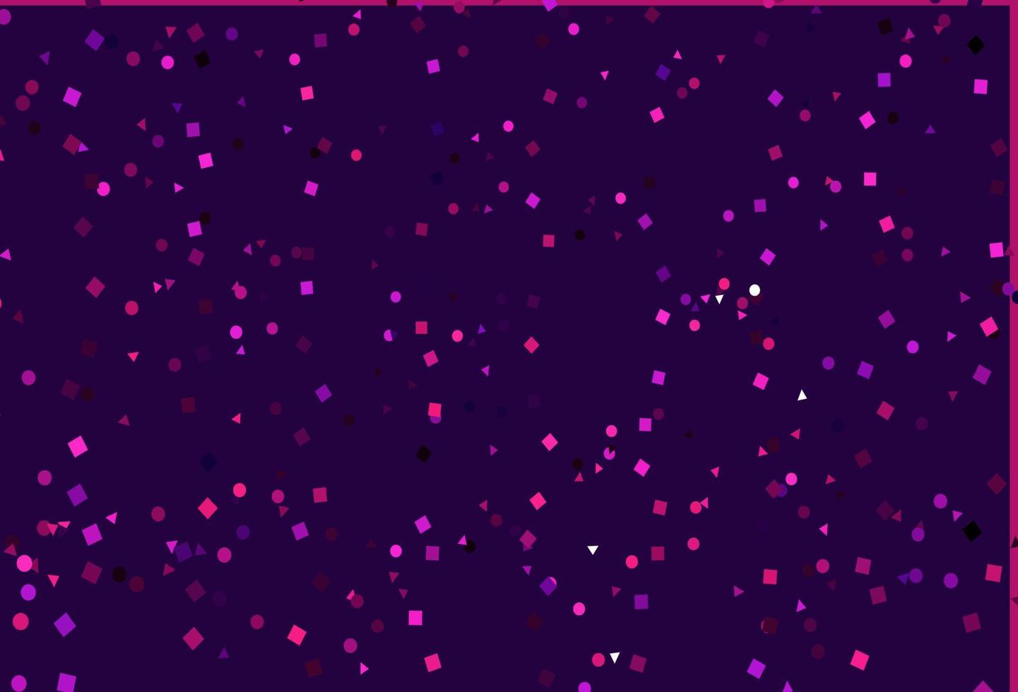 Light Pink vector background with triangles, circles, cubes.