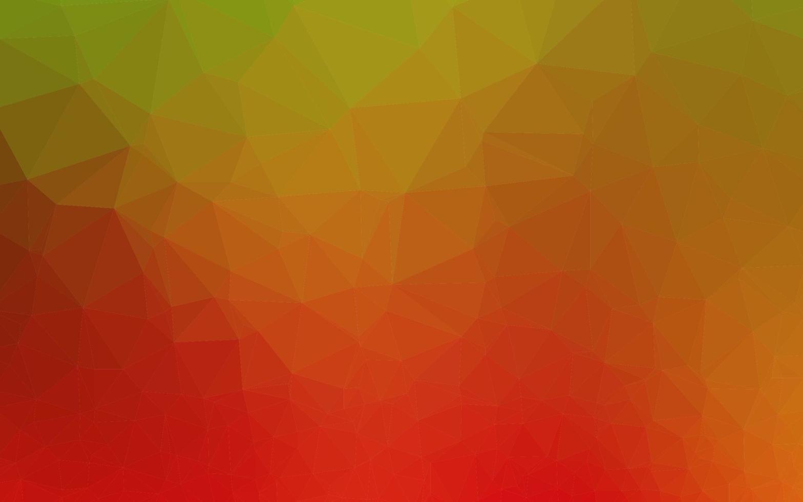 diseño abstracto del polígono del vector verde claro, rojo.