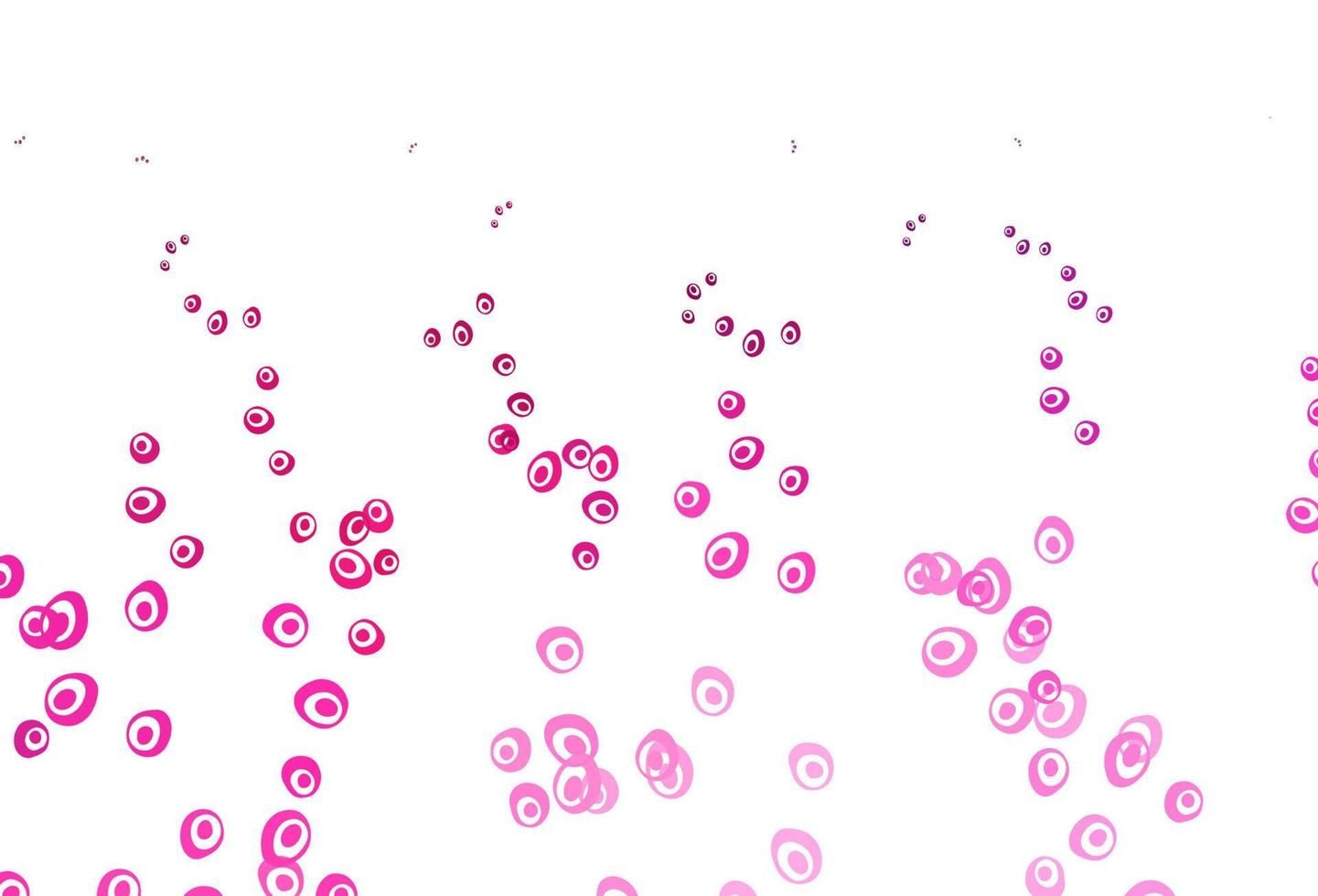 Fondo de vector rosa claro con burbujas.
