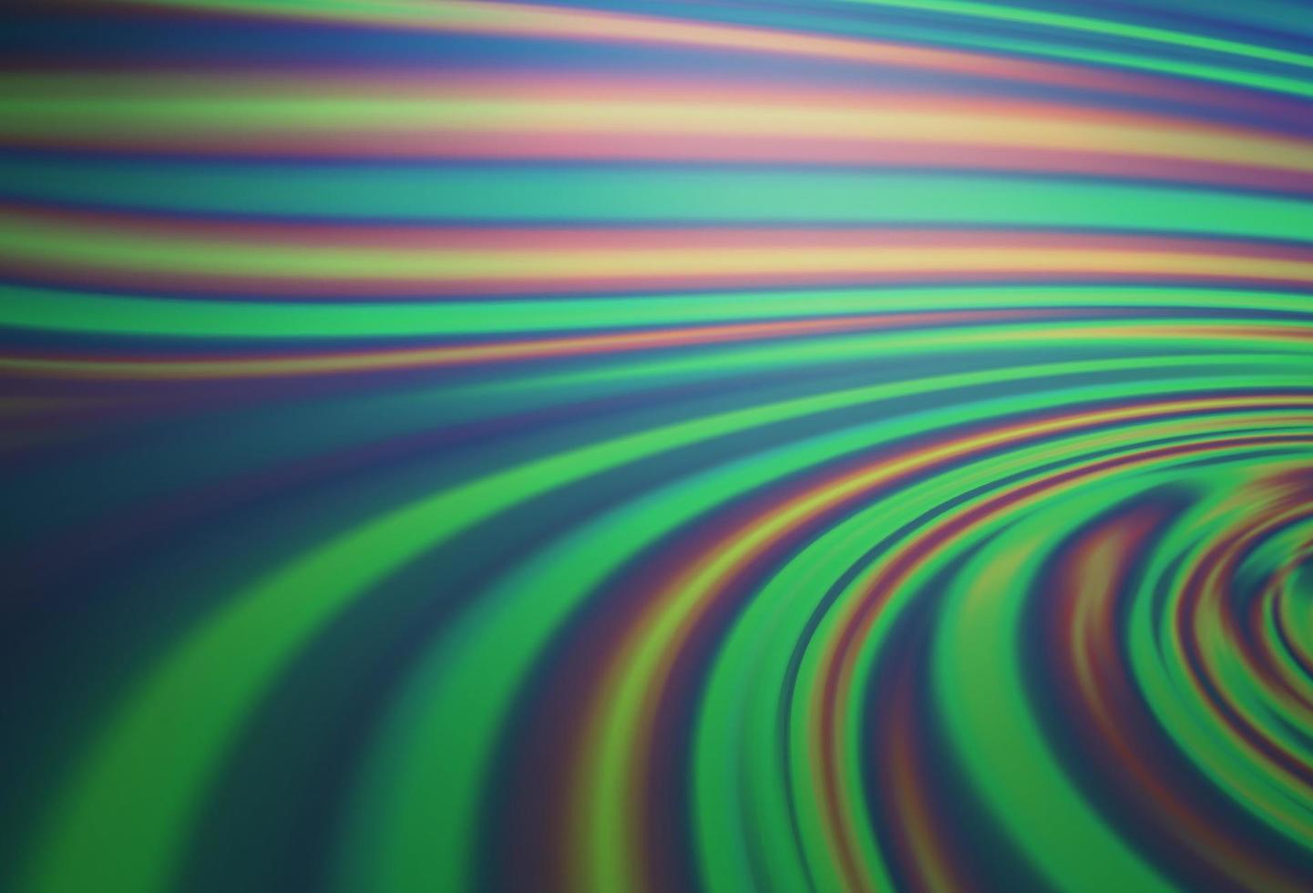 Dark Blue, Green vector background with curved circles.