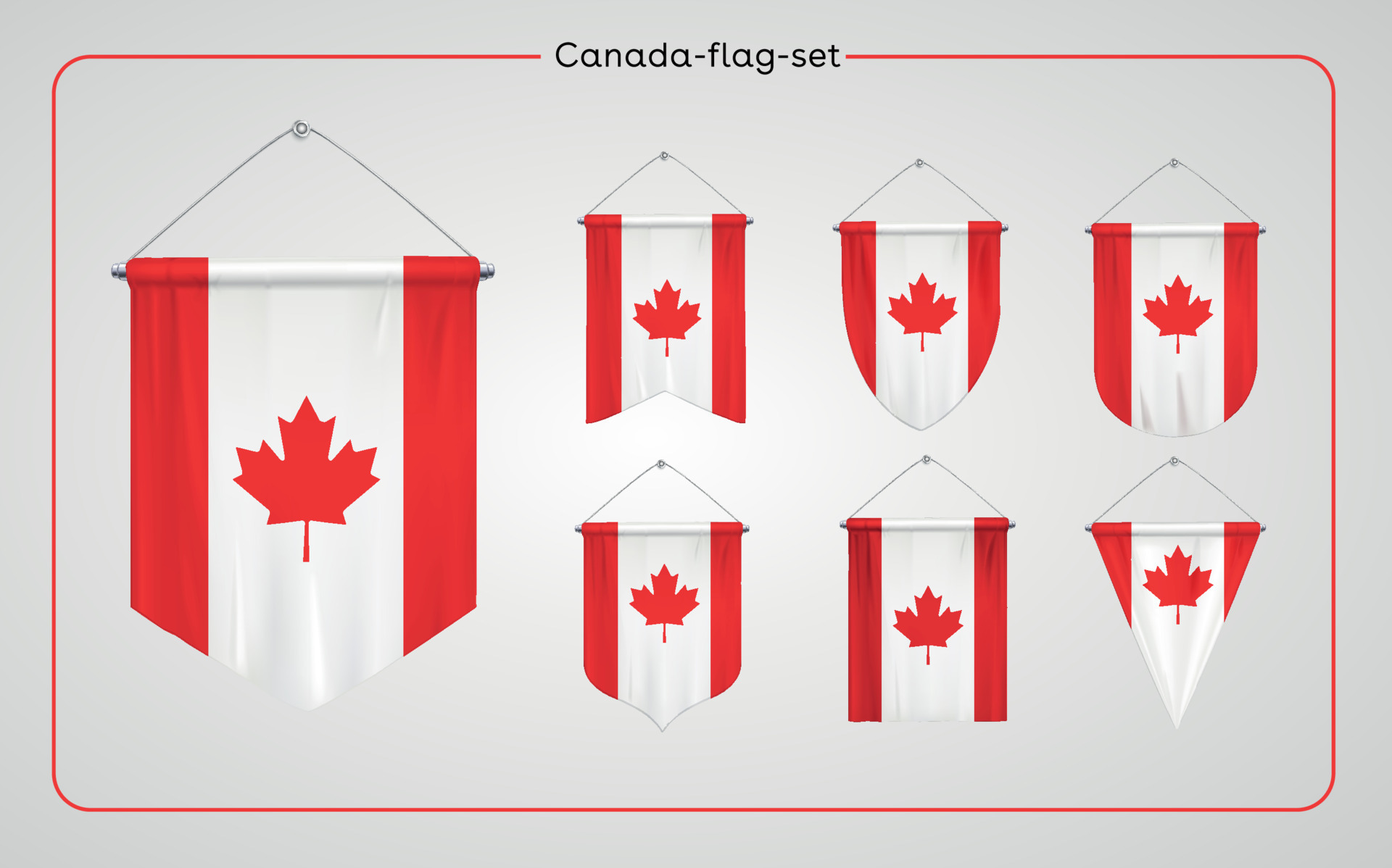 Canada Flag Set Collection 14235097 Vector Art At Vecteezy Canada Flag Set Collection 14235097 Vector Art At Vecteezy