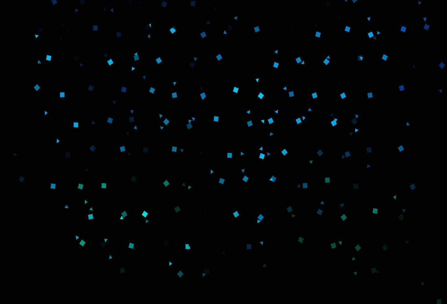 Dark Blue, Green vector background with triangles, circles, cubes.