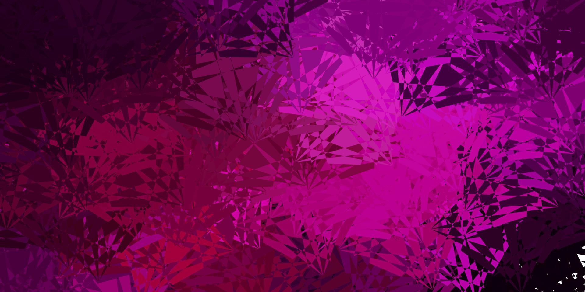 Light Pink vector template with triangle shapes.