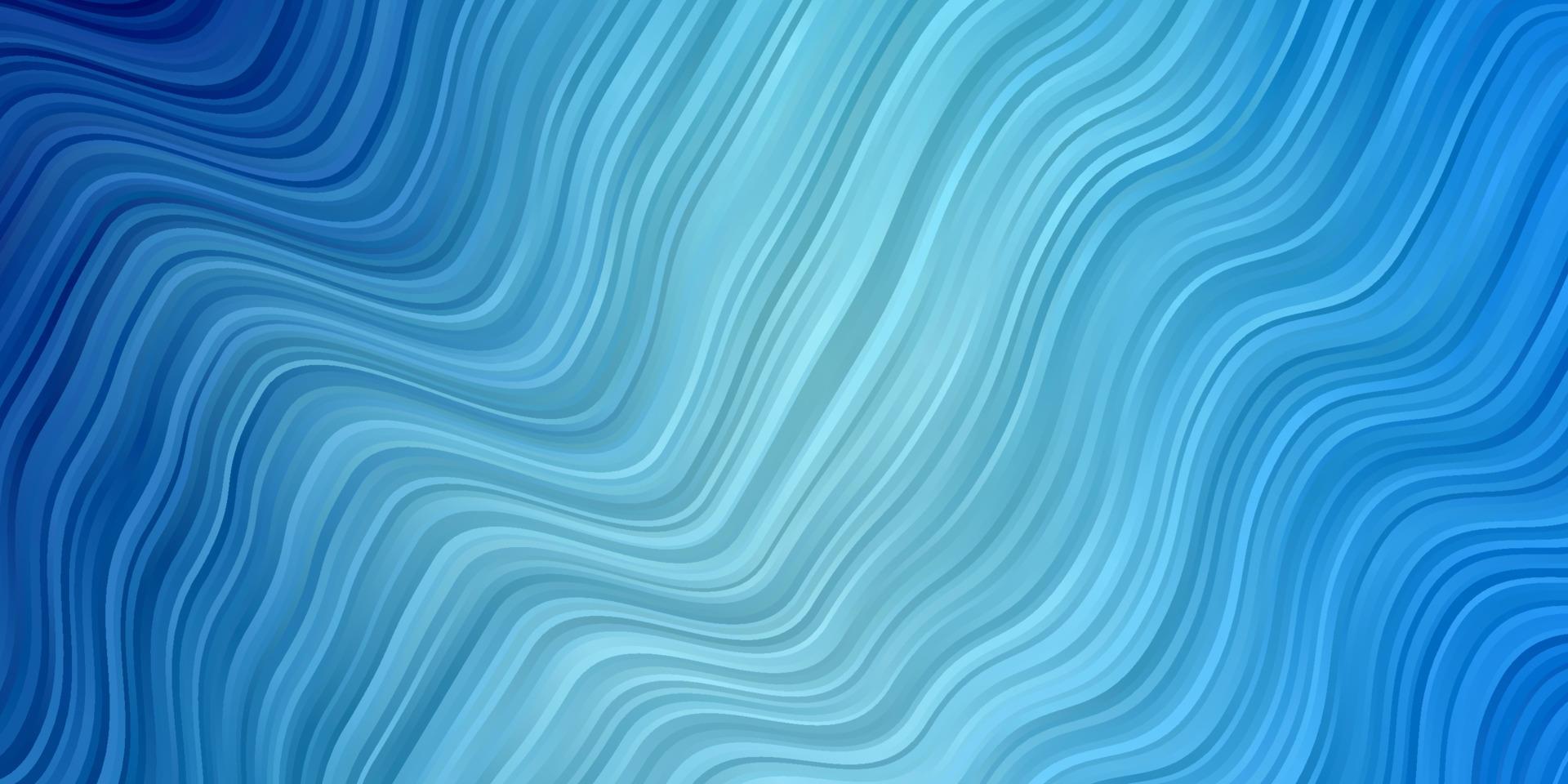 Light BLUE vector background with curves.